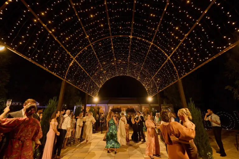 reception area at Mystwood hunter valley wedding venue